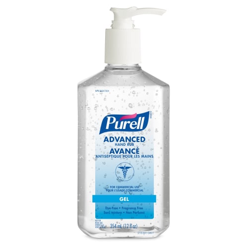 PURELL® Advanced Hand Rub Gel Green-Certified, Fragrance-Free Gel Hand Sanitizer, 354mL